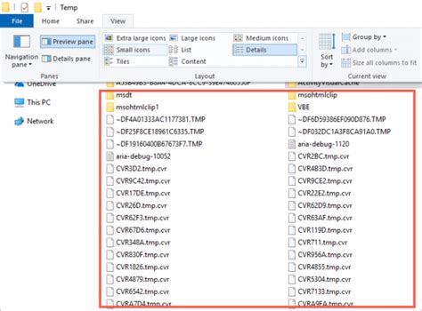 fe_tmp file|How to View and Cleanup Temporary Files in .